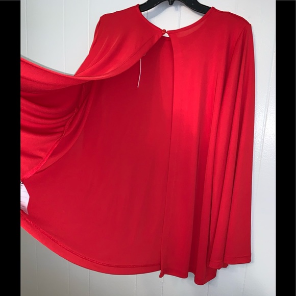 Women’s ASOS Curve Red Open Back Tunic Size 18 NWT - Picture 3 of 7